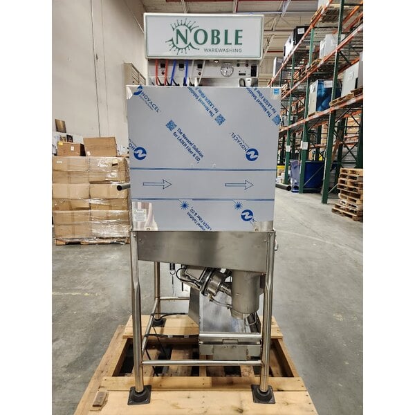 Scratch and Dent Noble Warewashing I-E Single Rack Low Temperature Door-Type Dish Machine - 115V