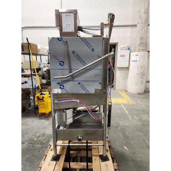 Scratch and Dent Noble Warewashing I-E Single Rack Low Temperature Door-Type Dish Machine - 115V