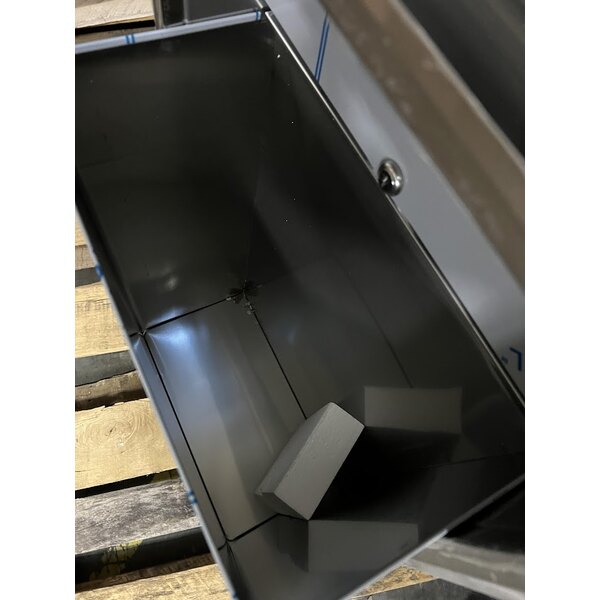 Scratch and Dent Bobrick B-3644 Stainless Steel Recessed Rectangular Trash Can