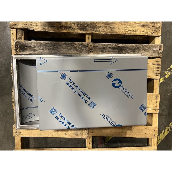 Scratch and Dent Bobrick B-3644 Stainless Steel Recessed Rectangular Trash Can