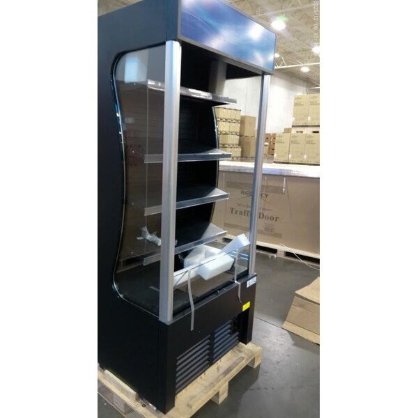 Scratch and Dent Avantco VAC-36B 35 1/2" Customizable Black Refrigerated Air Curtain Merchandiser