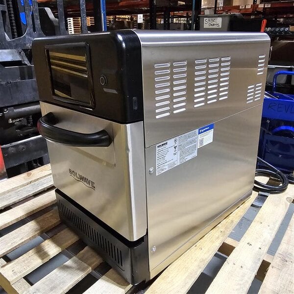 Scratch and Dent Solwave G1-RCO-H Countertop Stainless Steel Rapid Cook Ventless Oven with Programmable Touchscreen Controls - 208/240V