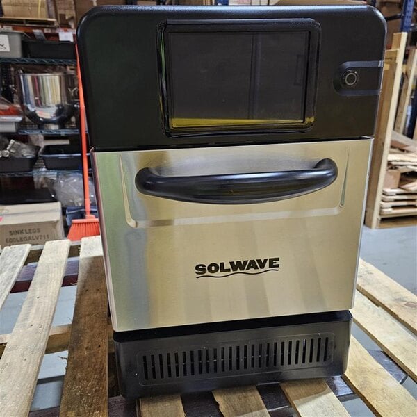 Scratch and Dent Solwave G1-RCO-H Countertop Stainless Steel Rapid Cook Ventless Oven with Programmable Touchscreen Controls - 208/240V