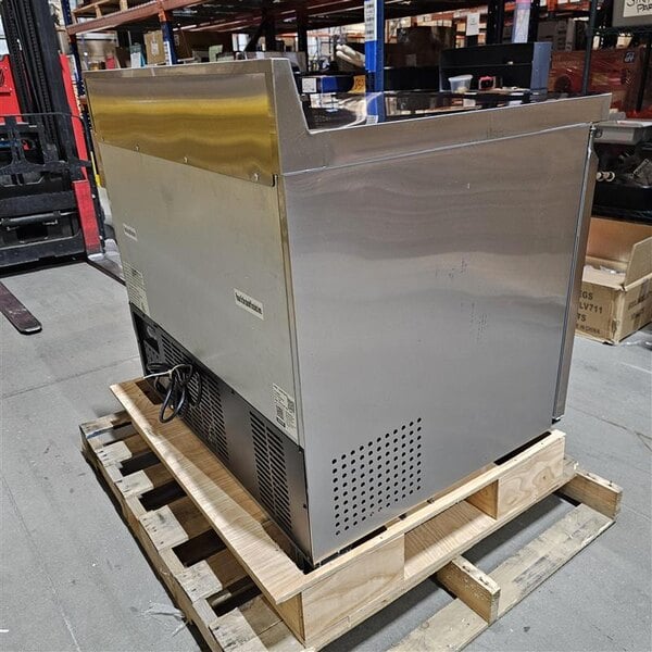 Scratch and Dent Avantco SS-WT-36F-HC 36" Two Door Worktop Freezer with 3 1/2" Backsplash