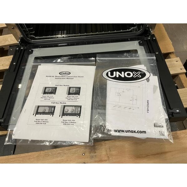 Scratch and Dent Cadco Anna OV-023 4-Shelf Half Size Medium-Duty Manual Countertop Convection Oven - 208-240V