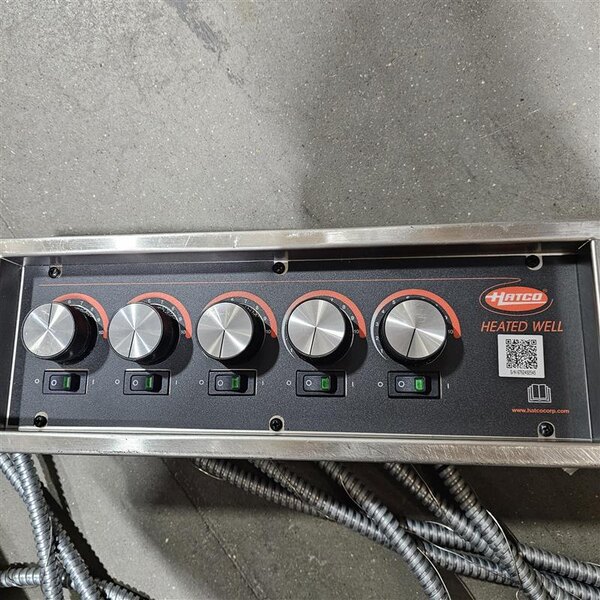 Scratch and Dent Hatco HWBI-5 Five Compartment Modular / Ganged Drop In Hot Food Wells - 208V, 1 Phase