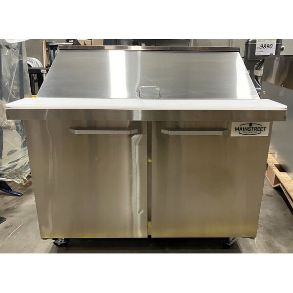 Scratch and Dent MainStreet Equipment 48" Mega Top 2 Door Refrigerated Sandwich Prep Table