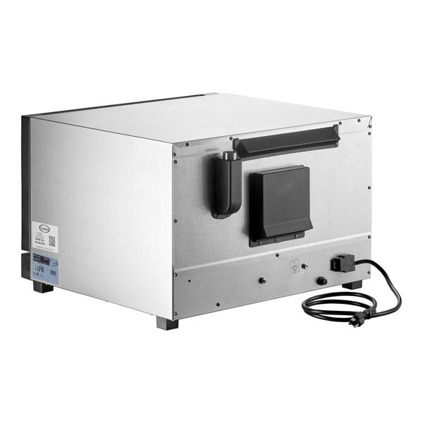 Scratch and Dent Cadco Lisa OV-013 3-Shelf Half Size Medium-Duty Manual Countertop Convection Oven - 120V