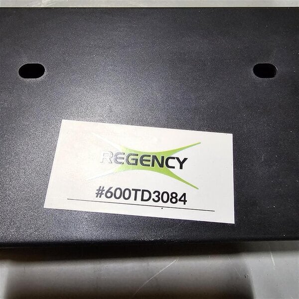 Scratch and Dent Regency Single Aluminum Swinging Traffic Door with 9" x 14" Window - 30" x 84" Door Opening