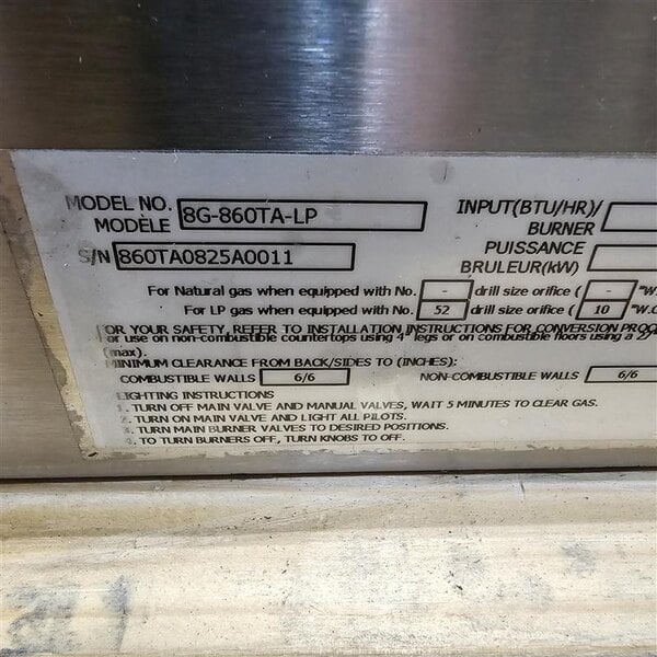 Scratch and Dent Star Ultra-Max 860TA 60" Liquid Propane Griddle with Snap-Action Thermostatic Controls - 150,000 BTU