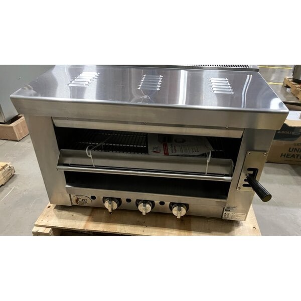 Scratch and Dent Cooking Performance Group S-36-SB-L 34" Liquid Propane Infrared Salamander Broiler - 36,000 BTU