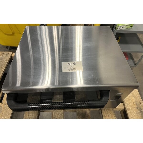 Scratch and Dent Cadco VariKwik VK-120 Stainless Steel Countertop High-Speed Oven with Touchscreen - 1,920W, 120V