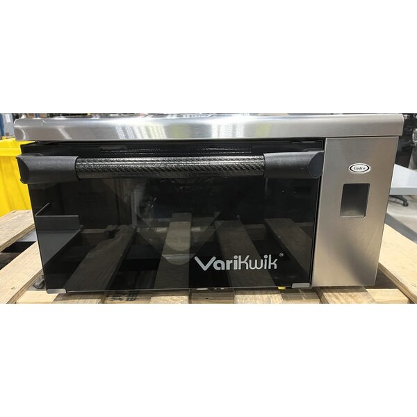 Scratch and Dent Cadco VariKwik VK-120 Stainless Steel Countertop High-Speed Oven with Touchscreen - 1,920W, 120V