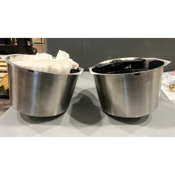 Scratch and Dent Bunn 53400.0101 ICB Twin Tall Platinum Edition Infusion Series Black / Silver Twin Automatic Coffee Brewer - 120/240V, 6000W