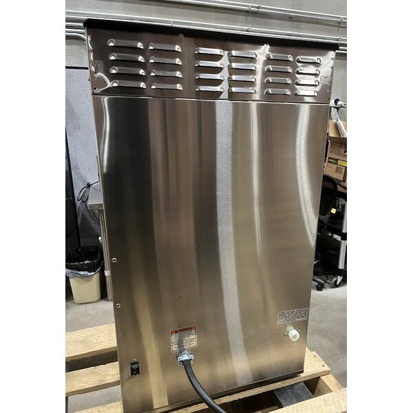 Scratch and Dent Bunn 53400.0101 ICB Twin Tall Platinum Edition Infusion Series Black / Silver Twin Automatic Coffee Brewer - 120/240V, 6000W