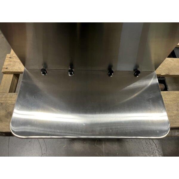 Scratch and Dent Bunn 53400.0101 ICB Twin Tall Platinum Edition Infusion Series Black / Silver Twin Automatic Coffee Brewer - 120/240V, 6000W