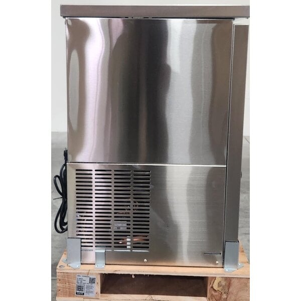 Scratch and Dent Avantco UBB-60-HC-S 60" Stainless Steel Counter Height Narrow Solid Door Back Bar Refrigerator with LED Lighting