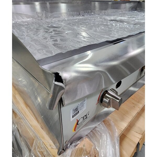 Scratch and Dent Cooking Performance Group GM-CPG-60-NL 60" Gas Countertop Griddle with Manual Controls - 150,000 BTU