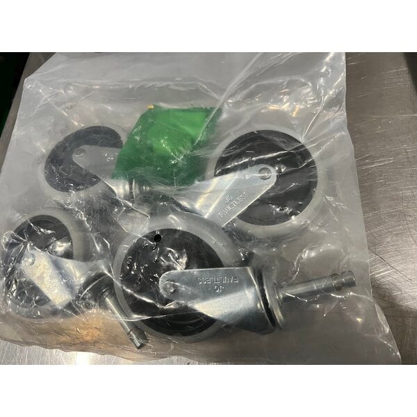 Scratch and Dent Rubbermaid® FG409100GRAY Xtra Gray 300 lb. Three Shelf Utility Cart / Bus Cart 40" x 20" x 37"