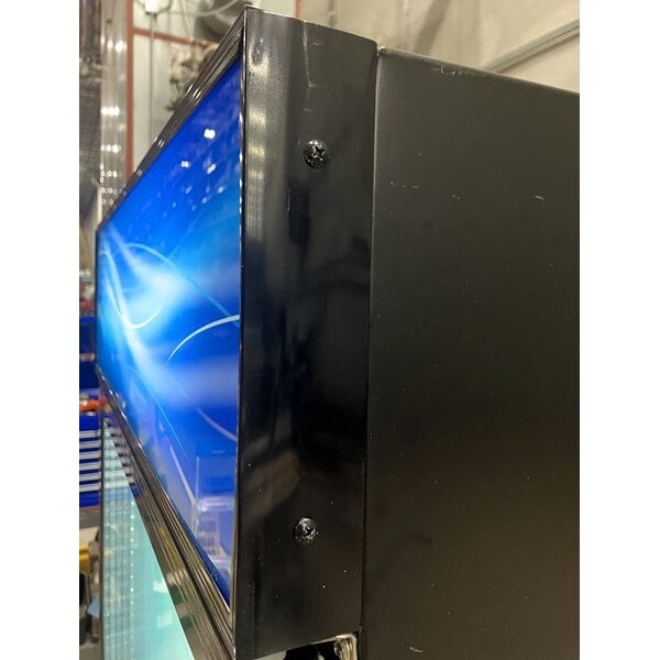 Scratch and Dent Avantco GDC-24F-HC 31" Black Customizable Swing Glass Door Merchandiser Freezer with LED Lighting