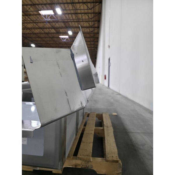 Scratch and Dent Regency 16-Gauge 7' Soiled / Dirty Dish Table with 3-Compartment Sink - 16" x 20" x 14" Bowls - Left Drainboard