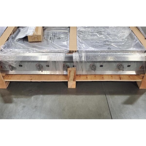 Scratch and Dent Cooking Performance Group GM-CPG-60-NL 60" Gas Countertop Griddle with Manual Controls - 150,000 BTU