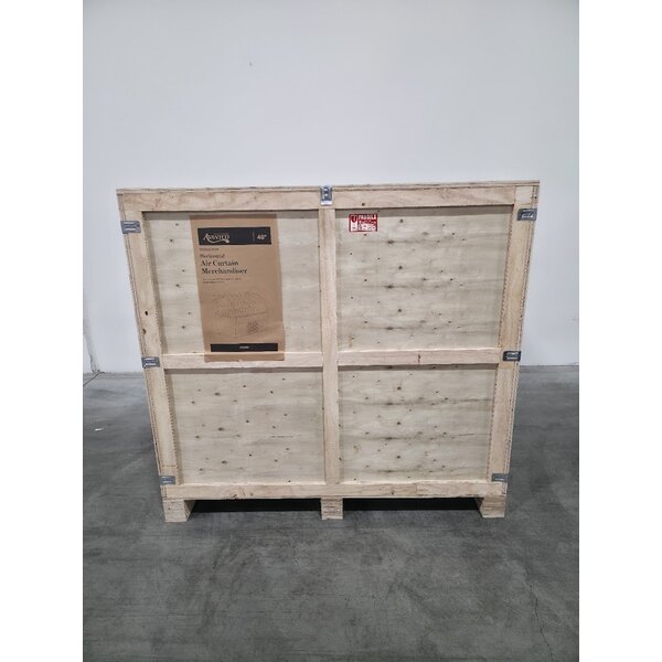 Scratch and Dent Avantco HAC-51-W 47 3/16" White Horizontal Air Curtain Merchandiser with 1 Shelf and LED Lighting - 115V