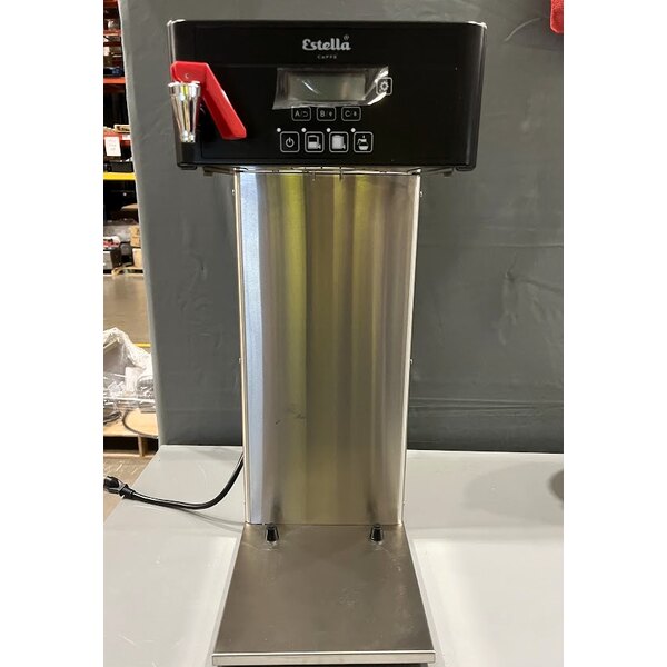 Scratch and Dent Estella Caffe ECSB-1 Automatic Single Shuttle Coffee Maker with Digital Display - 120V