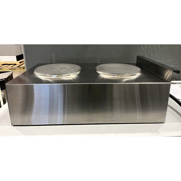 Scratch and Dent Vollrath 40739 Cayenne 2 Burner Counter Top Electric Hot Plate - 208/240V
