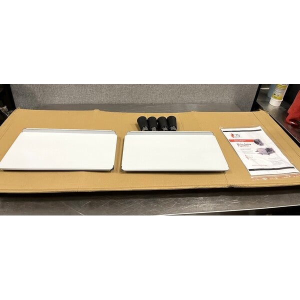 Scratch and Dent Cooking Performance Group ICOE-50-K2D Double Stacked Countertop Impinger Electric Conveyor Oven with 50" Belts - 240V, 1 Phase, 6700W