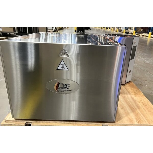 Scratch and Dent Cooking Performance Group ICOE-50-K2D Double Stacked Countertop Impinger Electric Conveyor Oven with 50" Belts - 240V, 1 Phase, 6700W