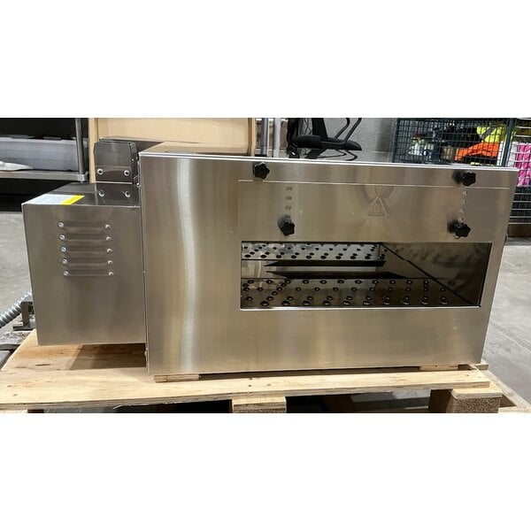 Scratch and Dent Cooking Performance Group ICOE-50-K2D Double Stacked Countertop Impinger Electric Conveyor Oven with 50" Belts - 240V, 1 Phase, 6700W