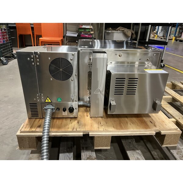 Scratch and Dent Cooking Performance Group ICOE-50-K2D Double Stacked Countertop Impinger Electric Conveyor Oven with 50" Belts - 240V, 1 Phase, 6700W