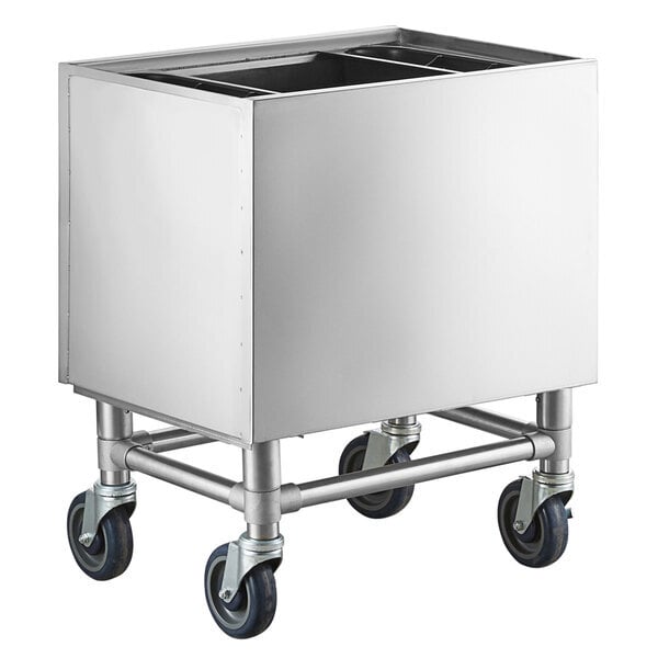 Scratch and Dent Regency 24" x 18" Stainless Steel Portable Ice Bin