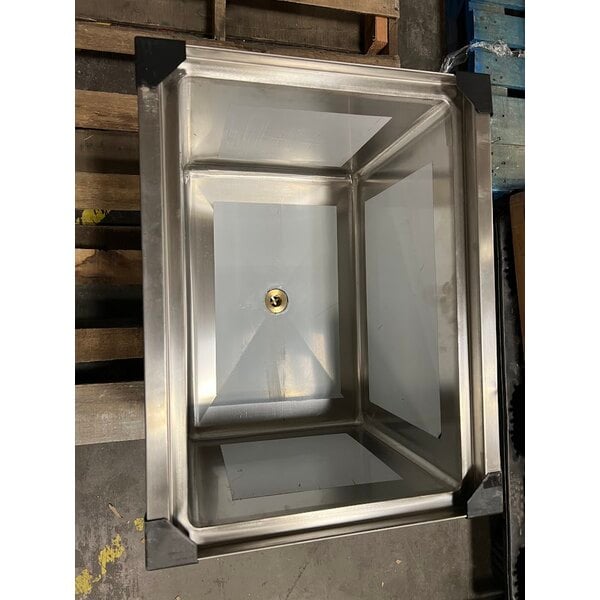 Scratch and Dent Regency 24" x 18" Stainless Steel Portable Ice Bin