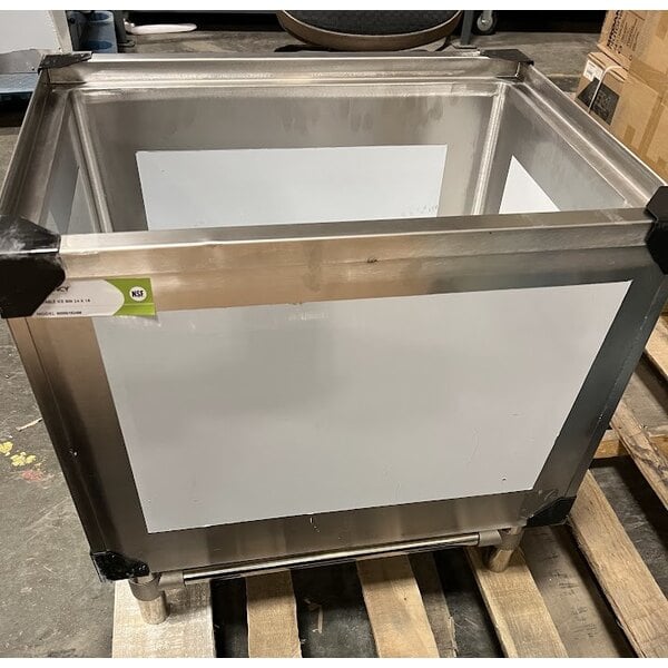 Scratch and Dent Regency 24" x 18" Stainless Steel Portable Ice Bin