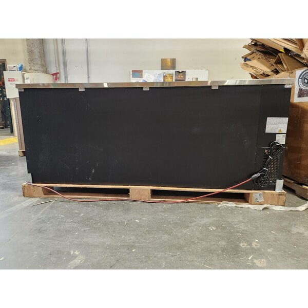 Scratch and Dent Avantco UDD-4-HC Black Kegerator / Beer Dispenser with (2) 2 Tap Towers - (3) 1/2 Keg Capacity