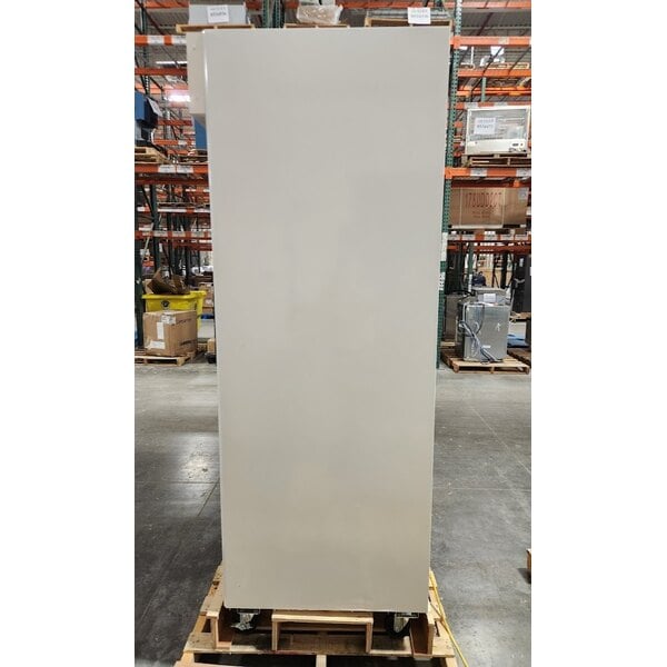 Scratch and Dent Avantco GDS-47-HC 53 1/8" White Customizable Sliding Glass Door Merchandiser Refrigerator with LED Lighting