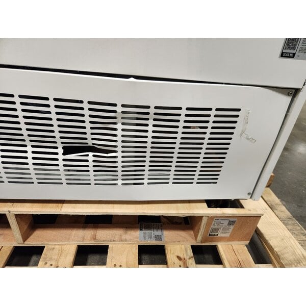 Scratch and Dent Avantco GDS-47-HC 53 1/8" White Customizable Sliding Glass Door Merchandiser Refrigerator with LED Lighting