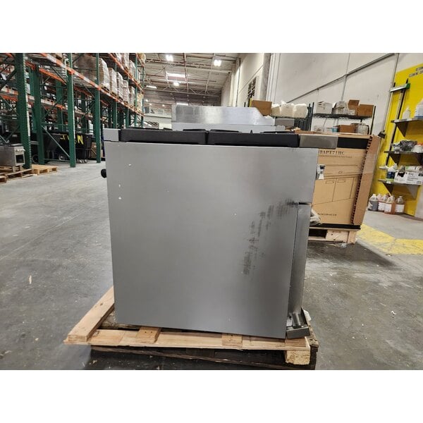 Scratch and Dent Cooking Performance Group S60-GS24-N Natural Gas 6 Burner 60" Range with 24" Griddle/Broiler and 2 Standard Ovens - 276,000 BTU