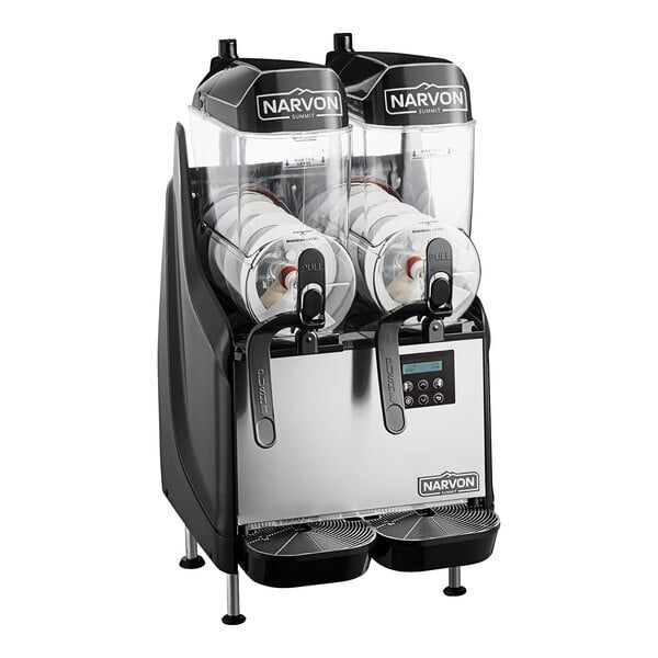 Scratch and Dent Narvon Summit Double 3.2 Gallon Granita / Slushy / Frozen Beverage Machine - 115V