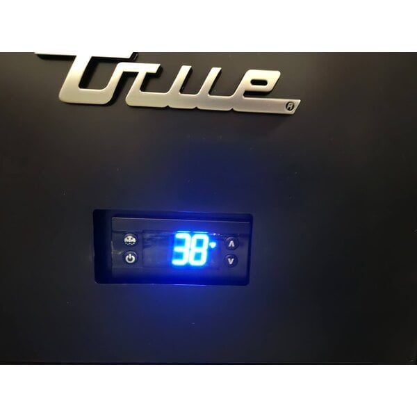 Scratch and Dent True TDR72-RISZ1-L-B-SSS-1 72" 2 Single Tap Kegerator Beer Dispenser - Black, (3) 1/2 Keg Capacity