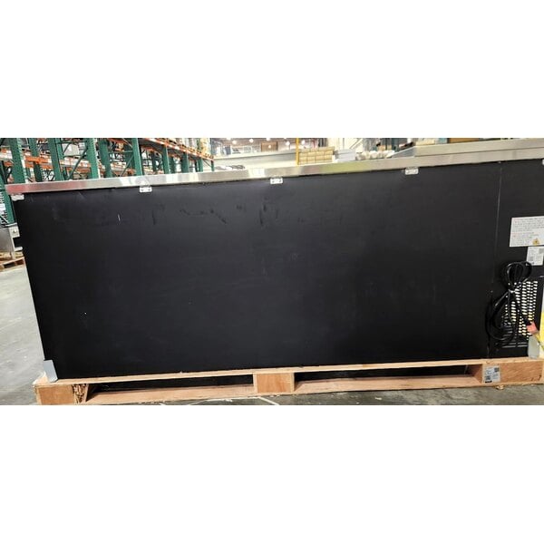 Scratch and Dent Avantco UDD-4-CT Black Kegerator / Beer Dispenser with (2) Double Tap Tower and Club Top - (3) 1/2 Keg Capacity