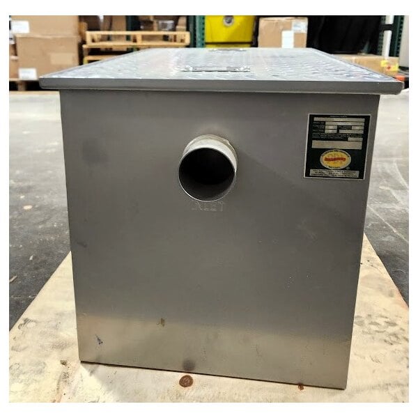 Scratch and Dent Regency 70 lb. 35 GPM Grease Trap with 3" Non-Threaded Connections - PDI Certified