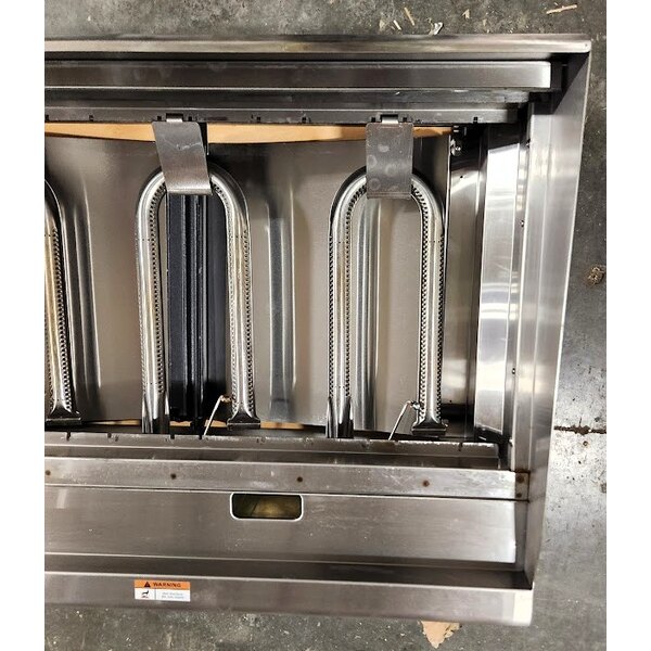 Scratch and Dent Cooking Performance Group CR-CPG-36-NL 36" Gas Countertop Radiant Charbroiler - 120,000 BTU