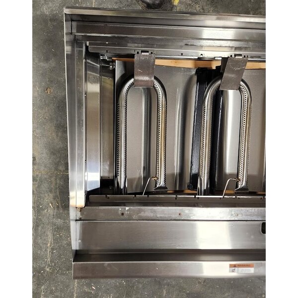 Scratch and Dent Cooking Performance Group CR-CPG-36-NL 36" Gas Countertop Radiant Charbroiler - 120,000 BTU