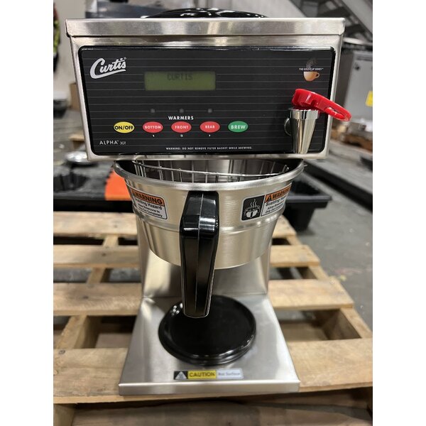 Scratch and Dent Curtis ALP3GT12A000 12 Cup Coffee Brewer with 1 Lower and 2 Upper Warmers - 120V