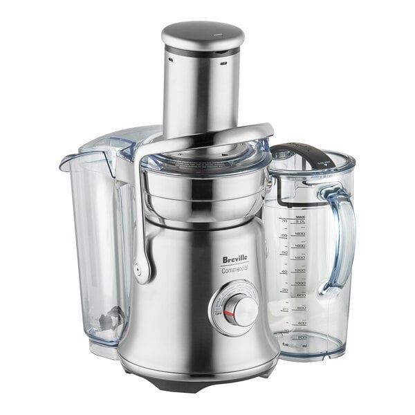 Scratch and Dent Breville Commercial CBJE830 Juice Fountain XL Pro Continuous Feed Centrifugal Juice Extractor with Variable Speed - 120V