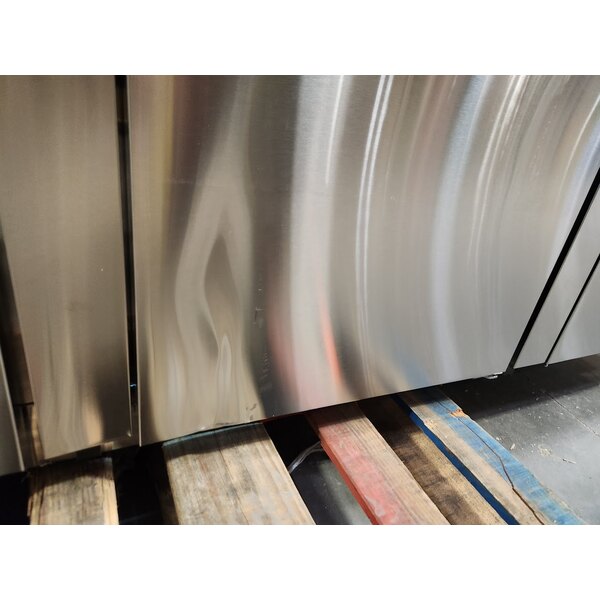 Scratch and Dent Avantco UDD-4-HC-S Stainless Steel Kegerator / Beer Dispenser with (2) 2 Tap Towers - (3) 1/2 Keg Capacity