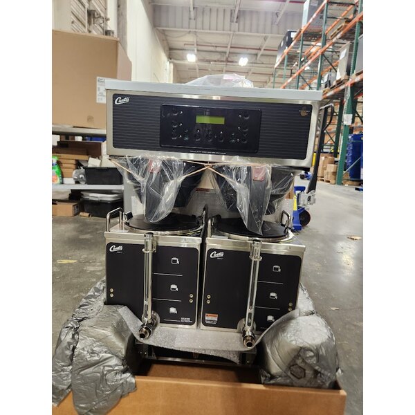 Scratch and Dent Curtis GEMTS10A1000 G3 Gemini Twin 1.5 Gallon Satellite Coffee Brewer - 220V
